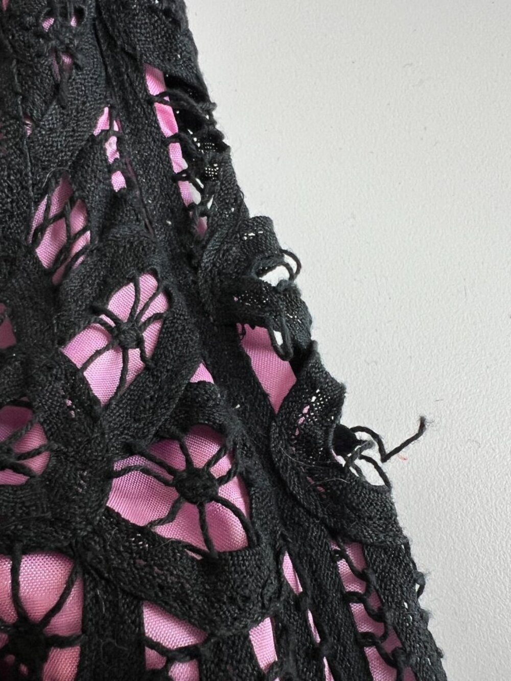 Vintage Betsey Johnson lacy black/purple dress sz 2. Gently worn, circa Y2K. - Picture 4 of 8